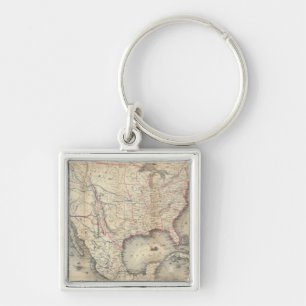 Map Of The United States Key Ring