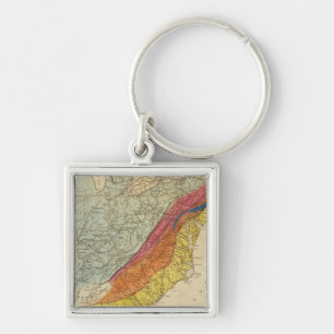 Map of the United States of America 4 Key Ring