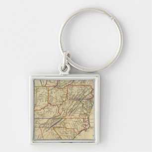 Map of the United States of America Key Ring