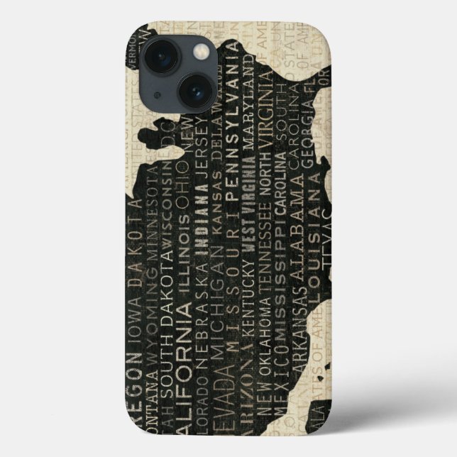 Map of the USA Case-Mate iPhone Case (Back)