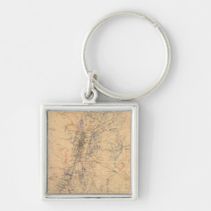 Map of the Washoe District Showing Mining Claims Key Ring