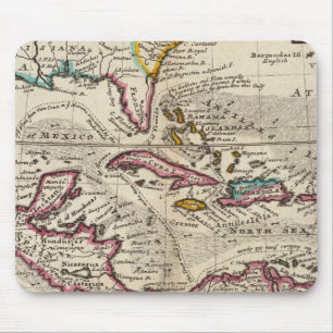 Map of the West Indies, Mexico or New Spain Mouse Mat