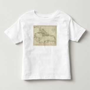 Map of the West Indies Toddler T-Shirt