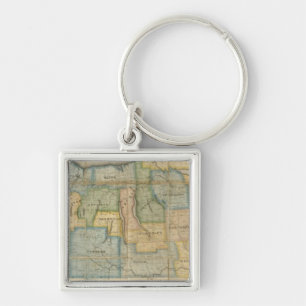 Map of the Western Part of the State Of New York Key Ring