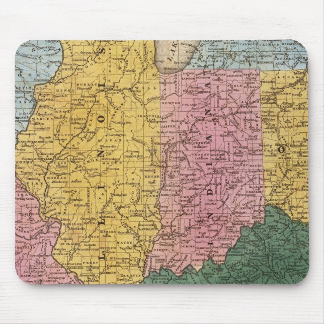 Map of the Western States Mouse Mat (Front)