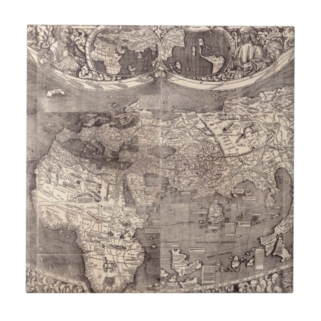Map of the World | 1507 Tile (Front)