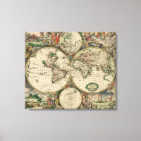 Map of the World 1689 - by Gerard Van Schagen