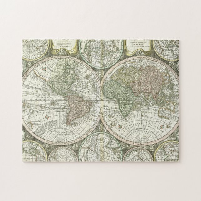 Map of the World | 1744 Jigsaw Puzzle (Horizontal)
