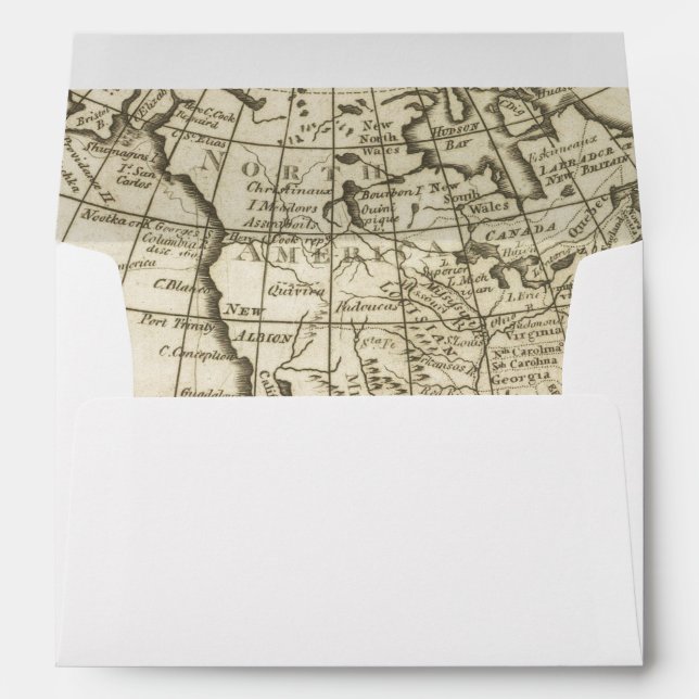 Map of the World 2 2 Envelopes (Back (Bottom))