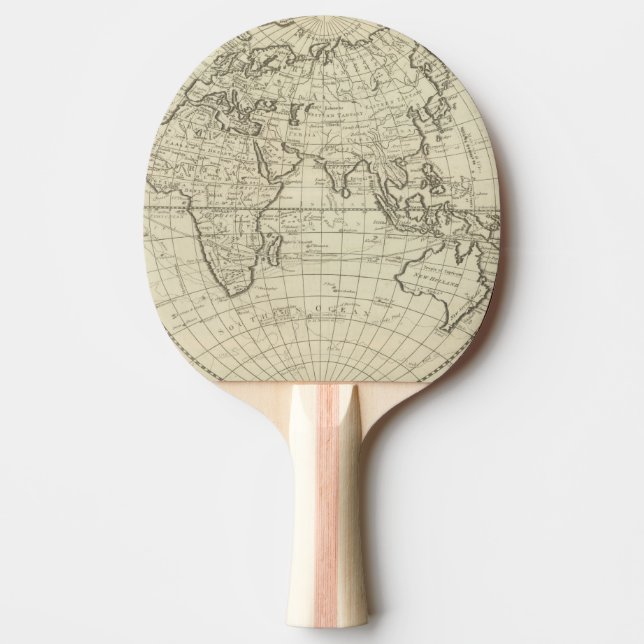 Map of the World 2 2 Ping Pong Paddle (Front)