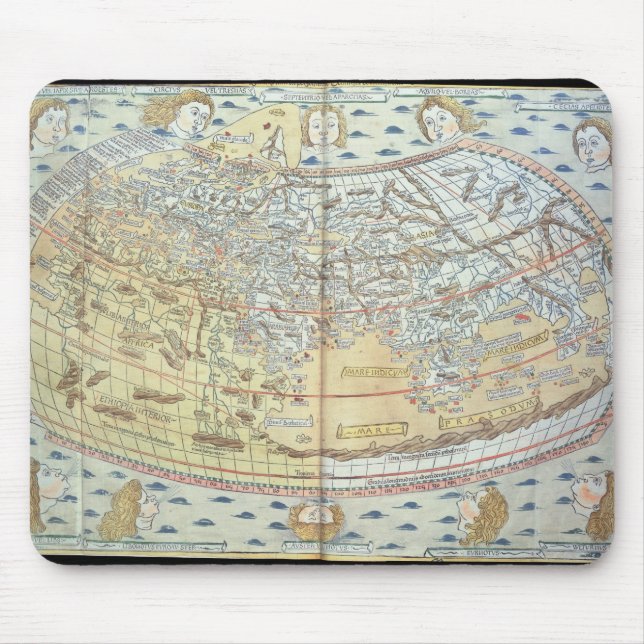 Map of the world 2 mouse mat (Front)