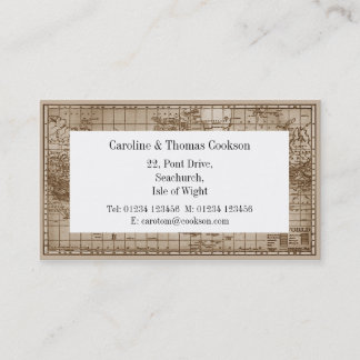 Map of the World Business Card