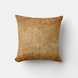 map of the world cushion