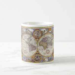 Map of the world from 1626 coffee mug