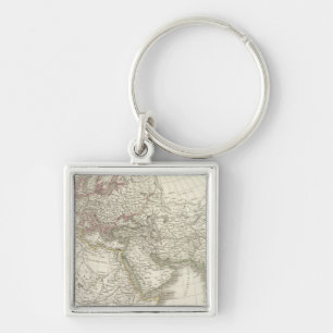 Map of the World known to the ancients Key Ring