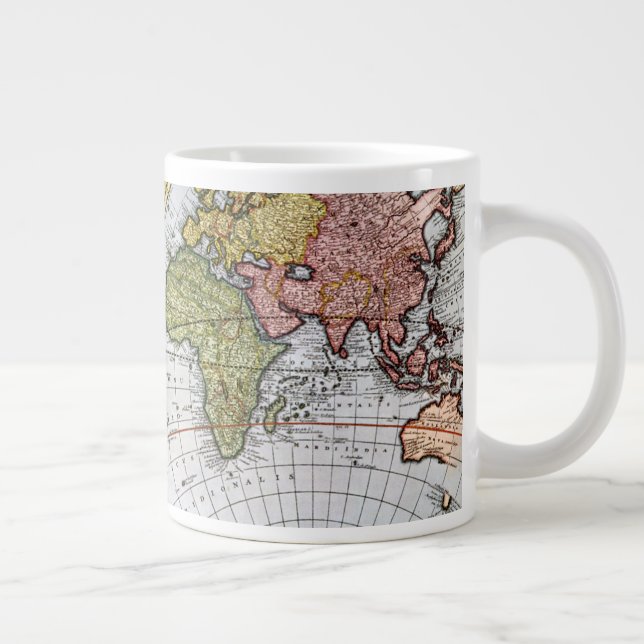 Map of the World Large Coffee Mug (Right)
