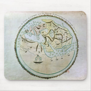 Map of the world mouse mat