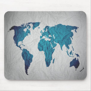 Map of The World Mouse Mat