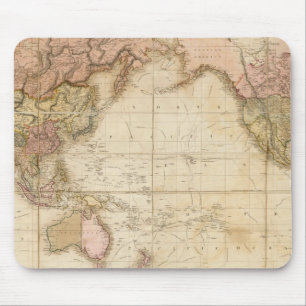 Map of the world mouse mat
