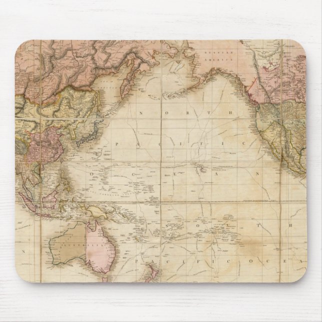 Map of the world mouse mat (Front)