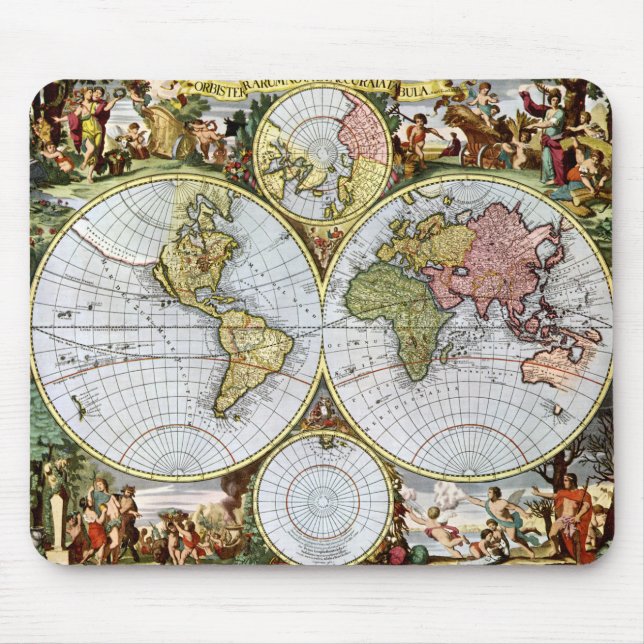 Map of the World Mouse Mat (Front)
