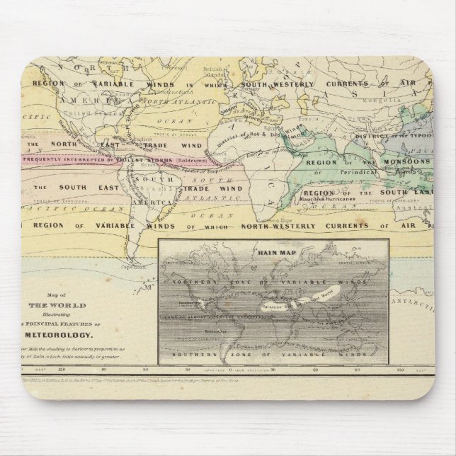 Map of The World Mouse Mat (Front)