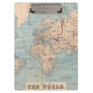 Map of the world on Mercator's projection Clipboard