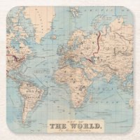 Map of the world on Mercator's projection