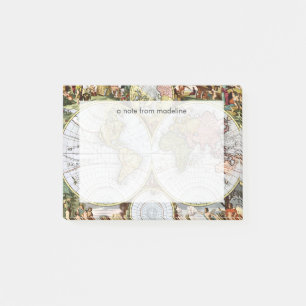 Map of the World Post-it Notes