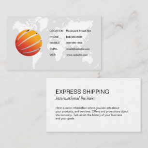 Map of the World / Stylised Global Icon Business Card