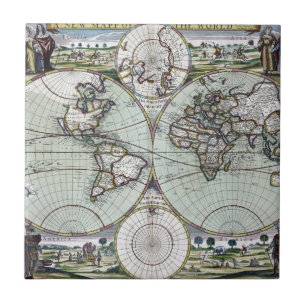 Map of the world tile