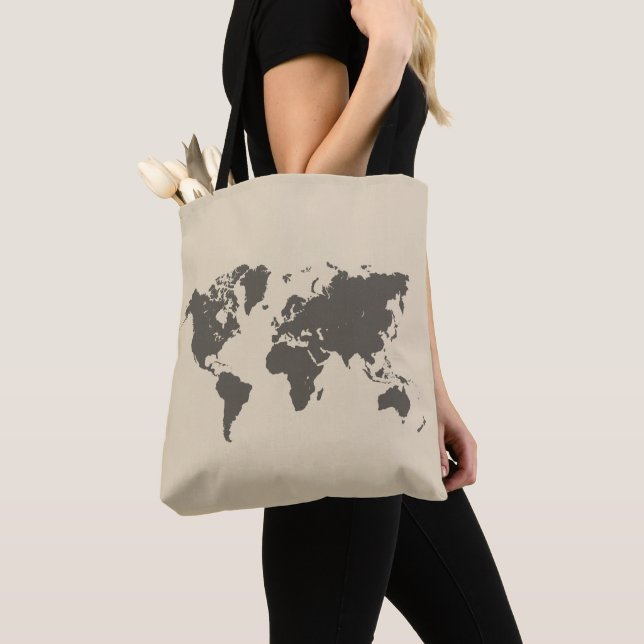 Map of the World Tote Bag (Close Up)