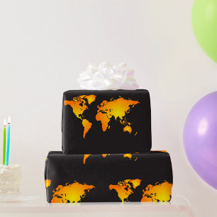 Map Of The World Wrapping Paper