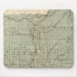 Map of Todd, Morrison, Minnesota Mouse Mat