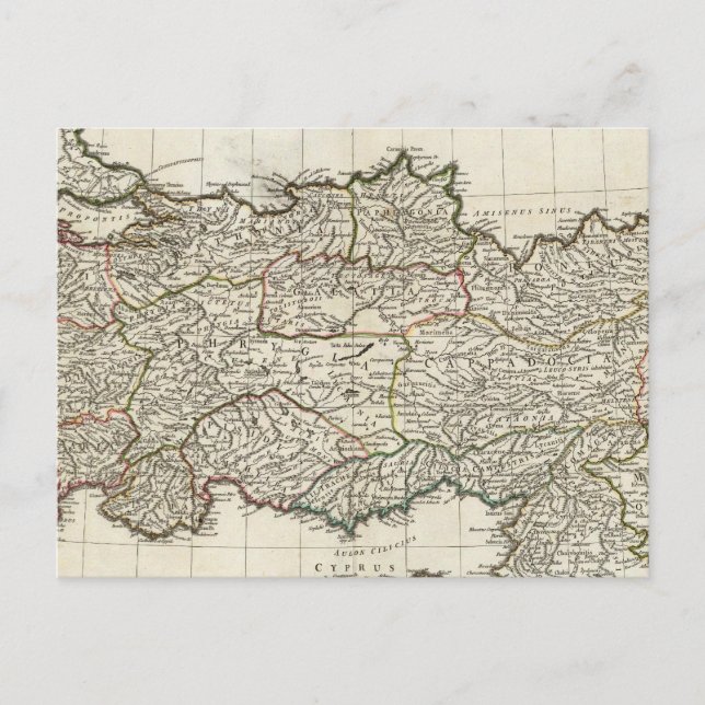 Map of Turkey Postcard (Front)