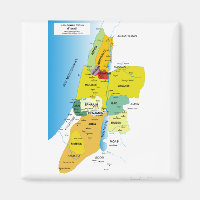 Map of Twelve Tribes of Israel from 1200 to 1050 A