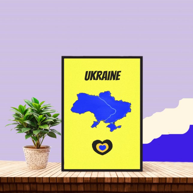 Map of Ukraine Canvas Print (Creator Uploaded)