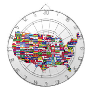 Map of United States Dartboard