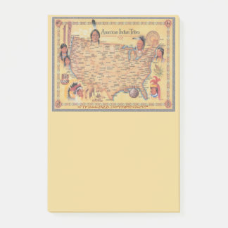 "Map of US Native Tribes" Post-it Notes