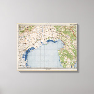 Map of Venice, Italy Canvas Print