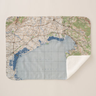Map of Venice, Italy Sherpa Blanket