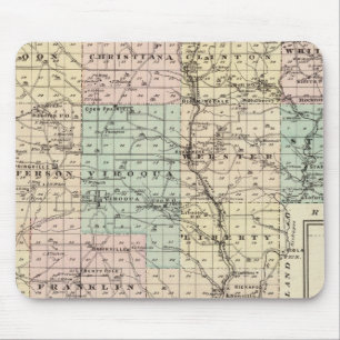Map of Vernon County, Arcadia and Viroqua Mouse Mat
