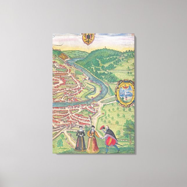 Map of Vienna Canvas Print (Front)