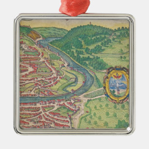 Map of Vienna Metal Tree Decoration