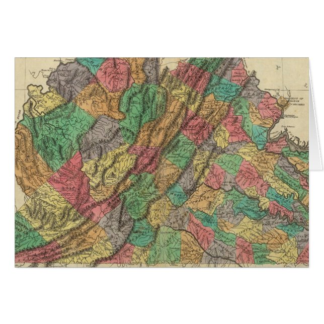 Map Of Virginia (Front Horizontal)