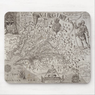 Map of Virginia, discovered and described by Capta Mouse Mat