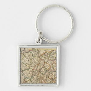 Map of Virginia Key Ring
