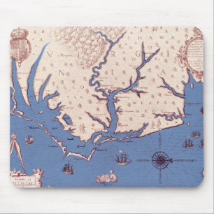 Map of Virginia Mouse Mat