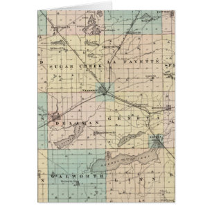 Map of Walworth County, State of Wisconsin