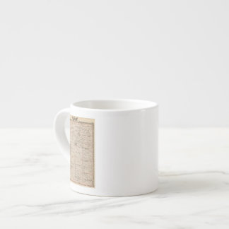 Map of Warren County, Abingdon Espresso Cup